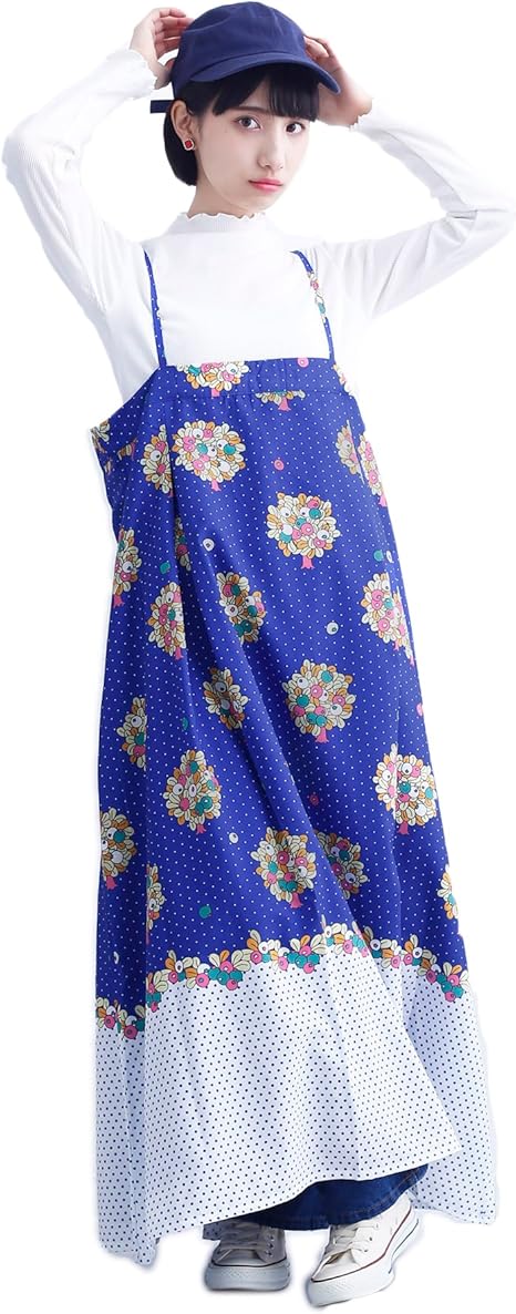 Amazon Co Jp メルロー Merlot ドットベリーの木柄キャミワンピース1385 Free ブルー 服 ファッション小物