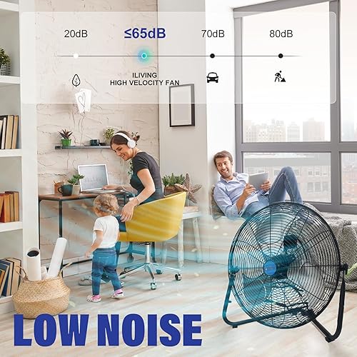 Miniatura 9 de Iliving – Ventilador de piso de alta velocidad