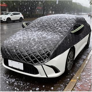 Hail Protector Half Car Cover Compatible with Volkswagen Golf R 2012-2014,Custom Fit,Snowproof,Windproof,Waterproof,Sun Protection Fits Hatchback,Sedan,SUV,Four Seasons