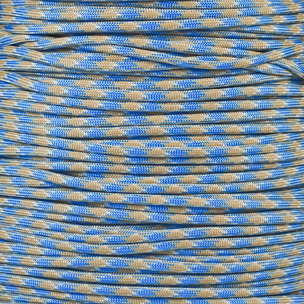 PARACORD PLANET 25 Feet Nylon 550lb Type III 7 Strand Paracord Carolina Beach โ image 1