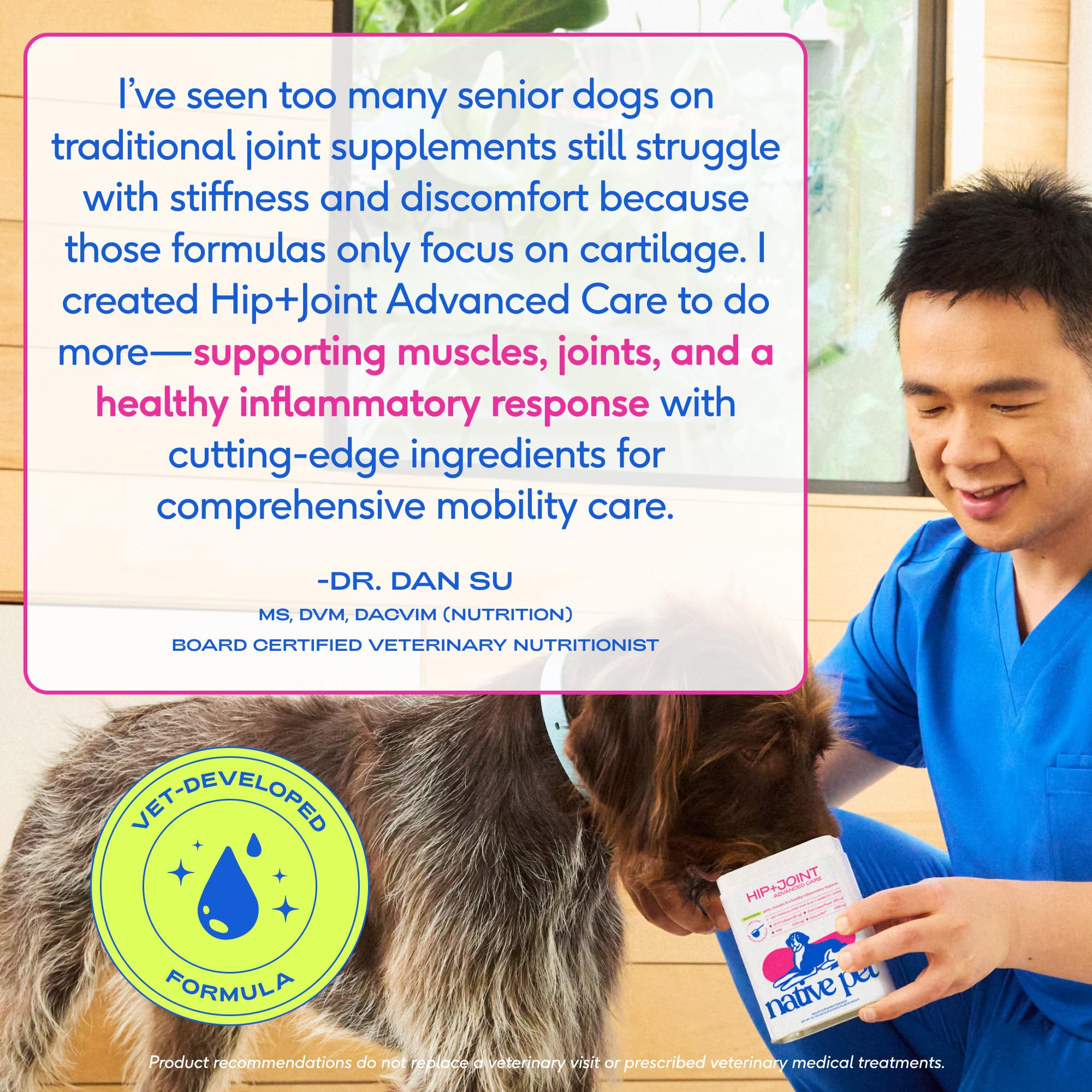 Native Pet Hip & Joint Advanced Care Dog Joint Supplement Powder for Mobility & Movement Support, Joint Supplement for Dogs with HMB, UC-II Collagen, Green Lipped Mussel & Hyaluronic Acid – 30 Scoops - image 6