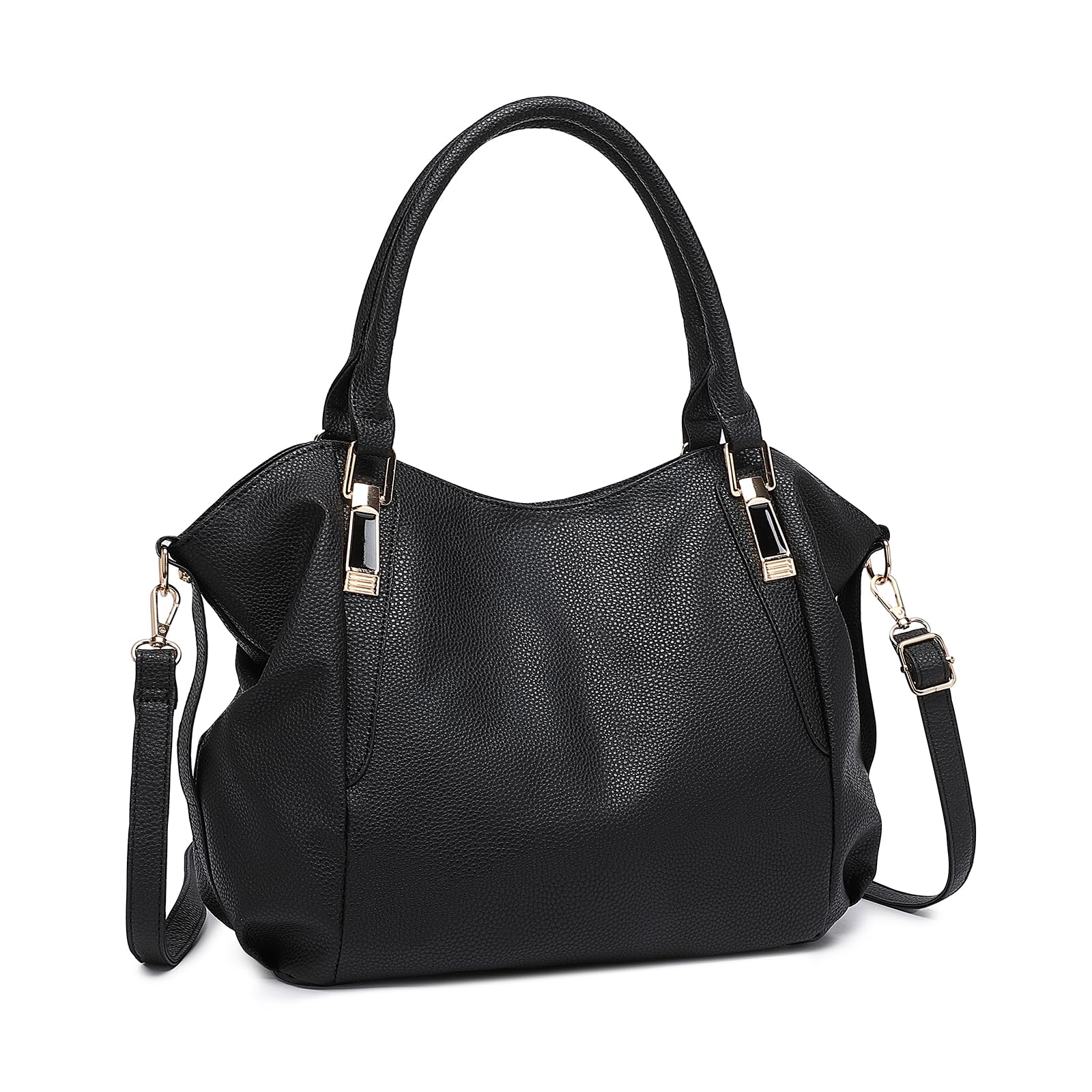 Miss Lulu Tote Bag for Women Shopper Soft PU Leather Medium Crossbody Handbag with Handles