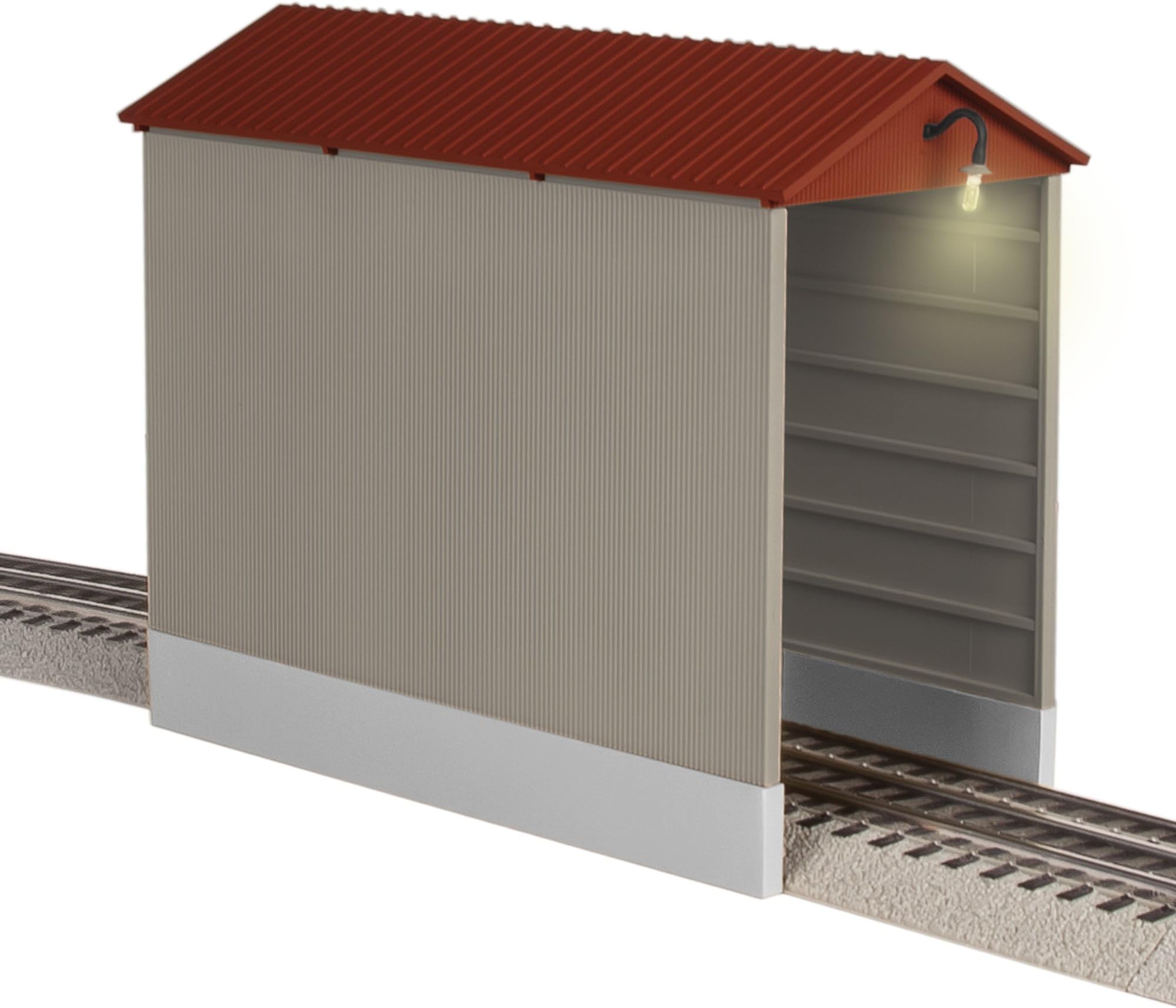Lionel Illuminated Hopper Shed, Model Train Accessories, Exterior Lights with Spacers for Height (682333)