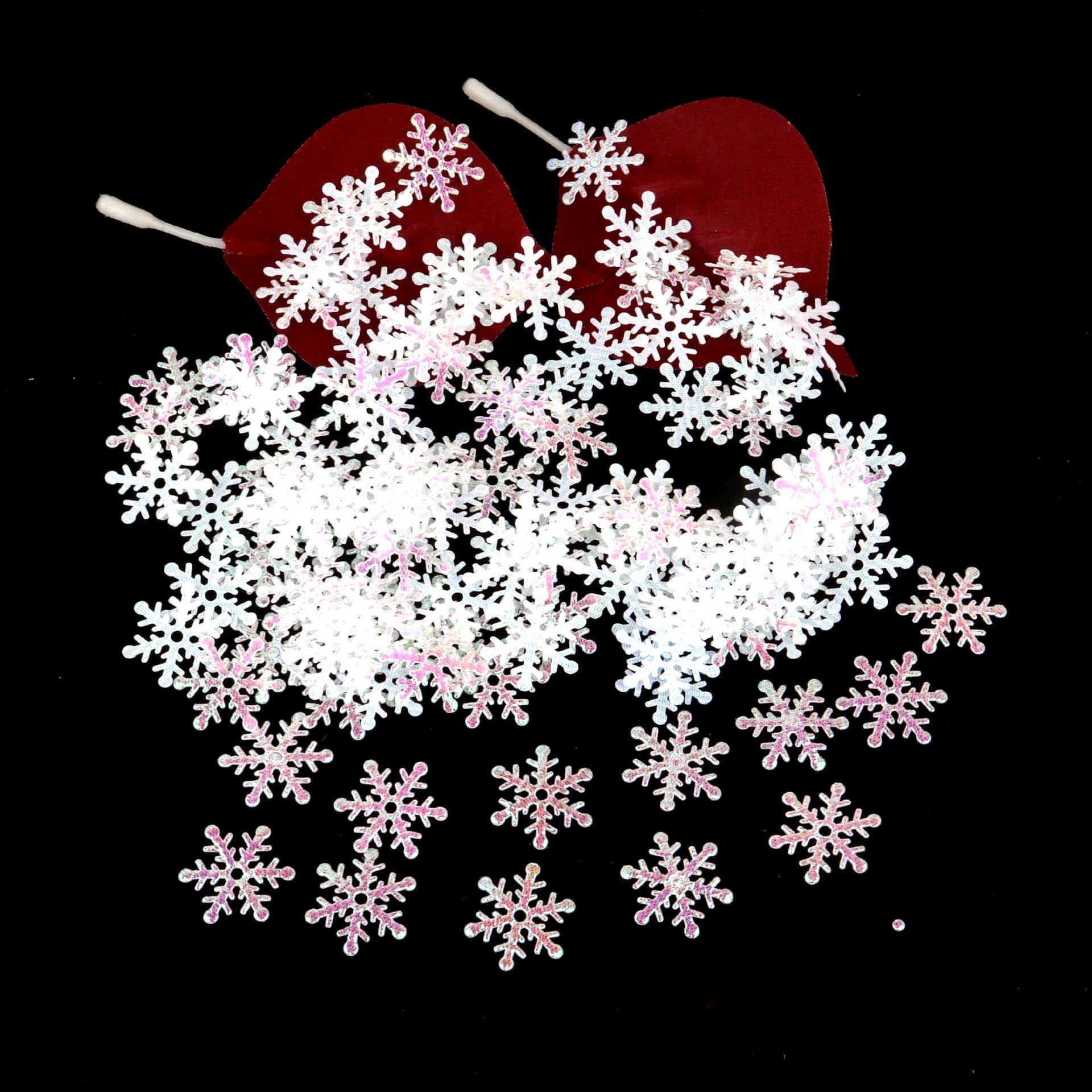 Fiocchi di Neve Coriandoli, Azexcy 600 Pz Christmas Fiocchi di Neve Tavolo Coriandoli Decorazioni Natale Tavola Decorazioni per Feste di Natale, Oro