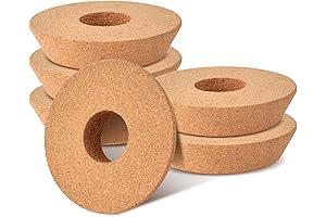 6 Pack Terrarium Vases, Plant Terrarium Cork Stoppers, 5.3" Tall Hydroponics Cork...