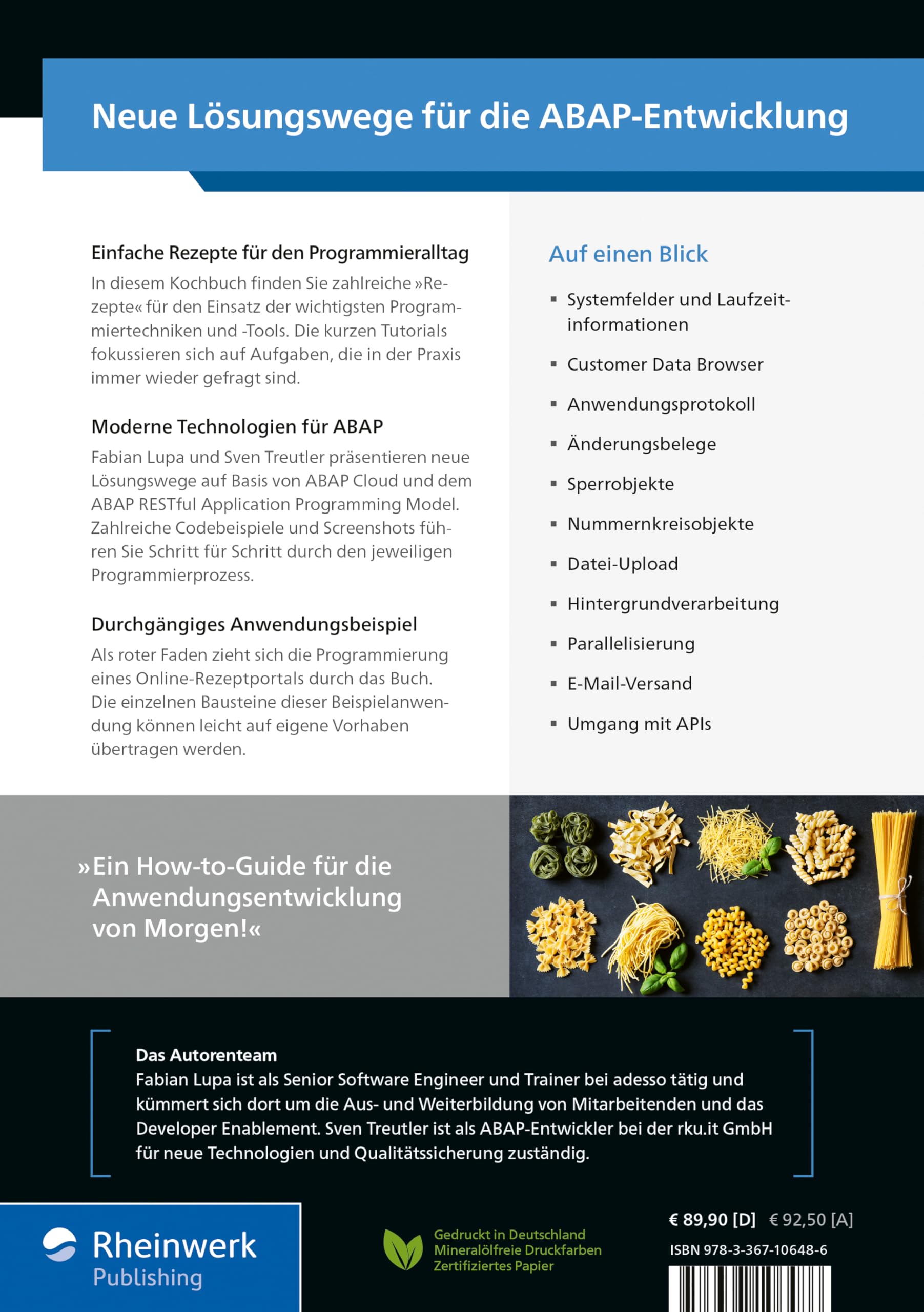Das neue ABAP-Kochbuch: Praktische Programmierlösungen für Fortgeschrittene. Tutorials zu den wichtigsten Aufgaben der ABAP-Entwicklung (SAP PRESS)