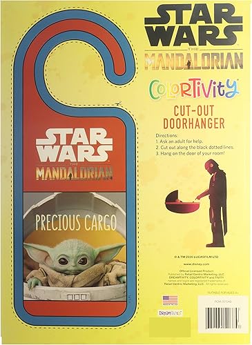 Miniatura 7 de Juego de dos de The Star Wars The Madalorian - Juego de libros para colorear y actividades con calcomanías de Yoda y alfabeto