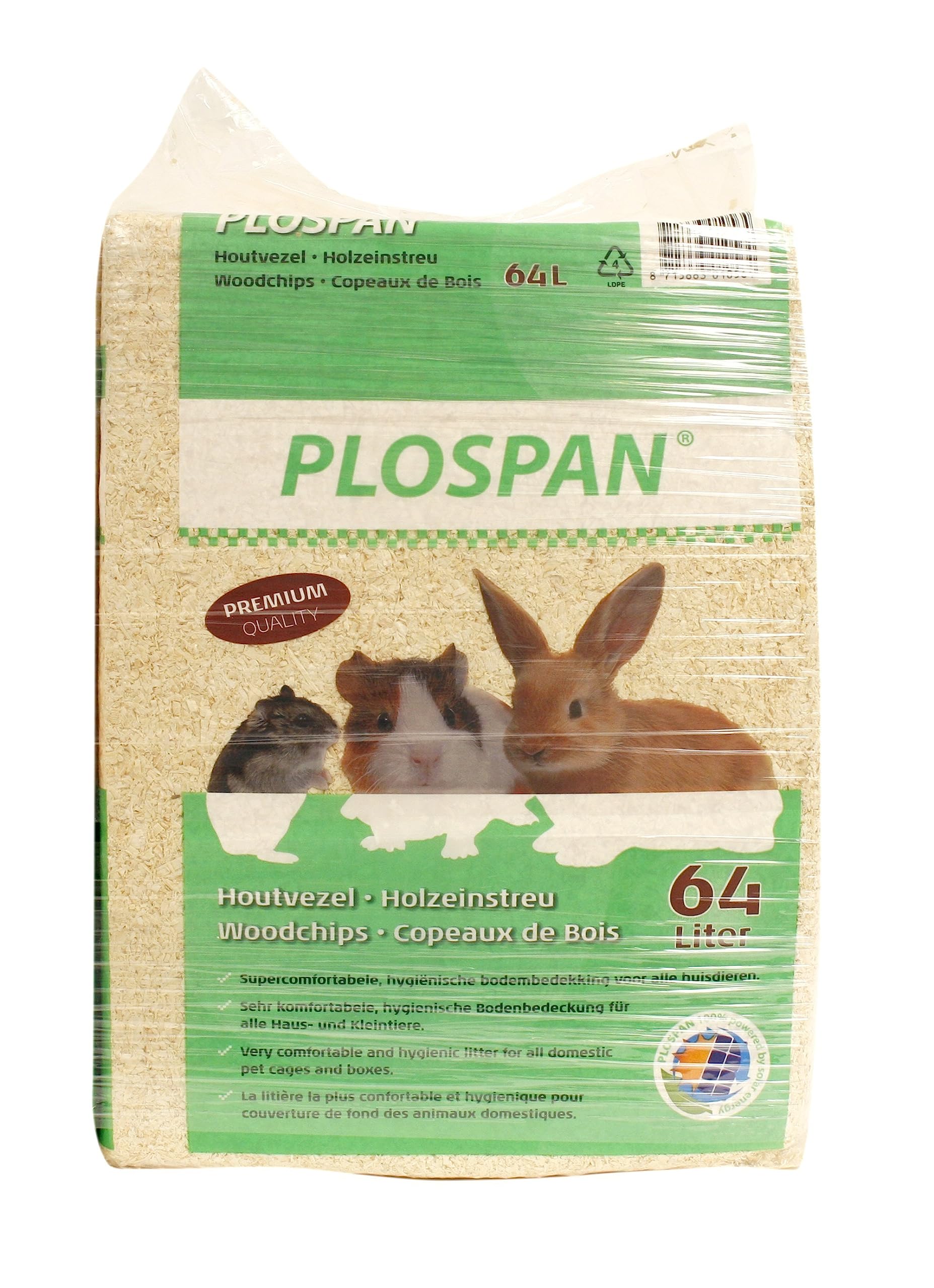 Trucioli di Legno di Abete di Alta qualità - Lettiera Piccoli Animali - 4 kg / 64 Lt