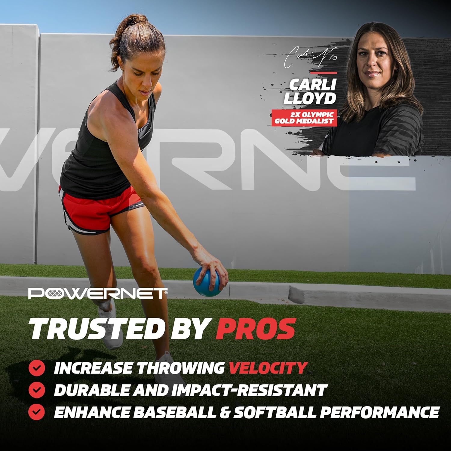 PowerNet Power Plyometrics Weighted Training Ball, Softball & Baseball Training Equipment, Weighted Baseballs to Increase Throwing Velocity