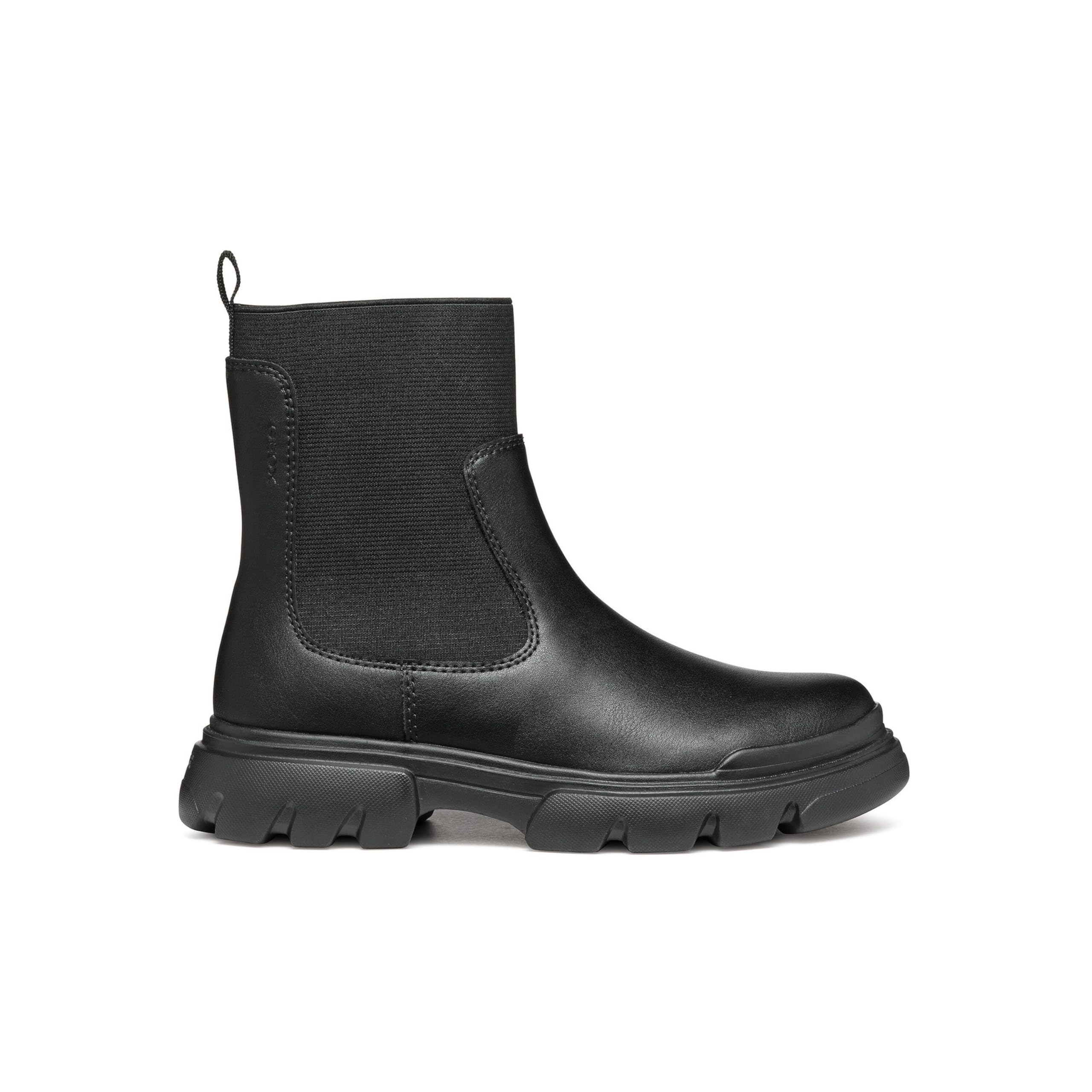 Geox J JUNETTE GIRL C, Chelsea Boot, Black,