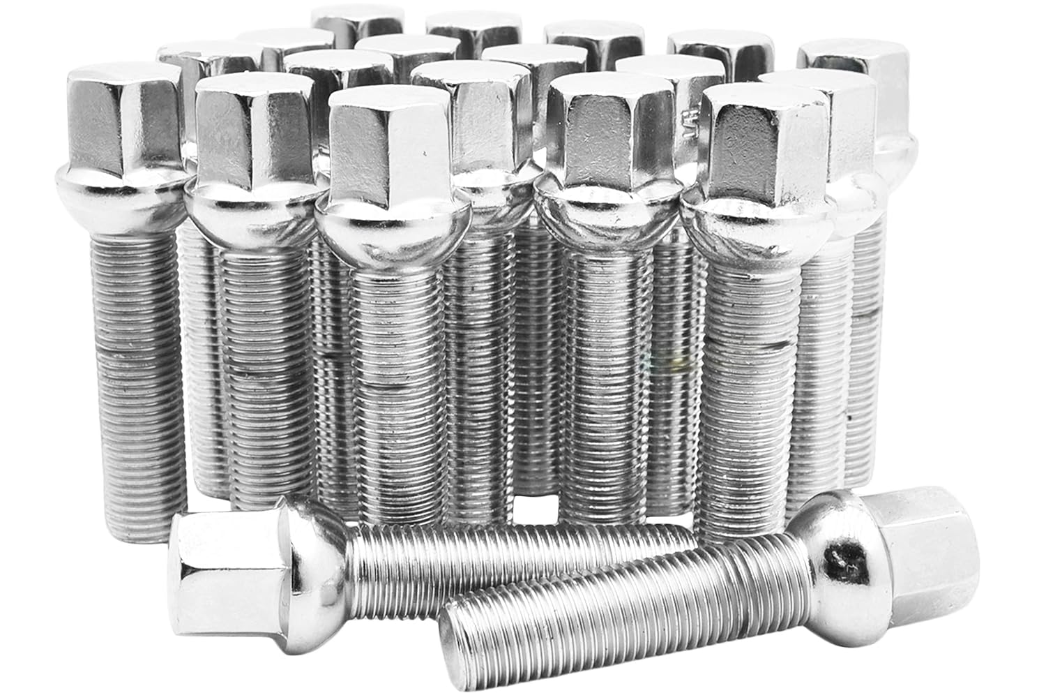 (20) Ball Seat 14x1.5 45mm Stock Lug Bolt Compatible with Mercedes Benz W164 GL350 GL450 GL550 ML350 ML63 AMG