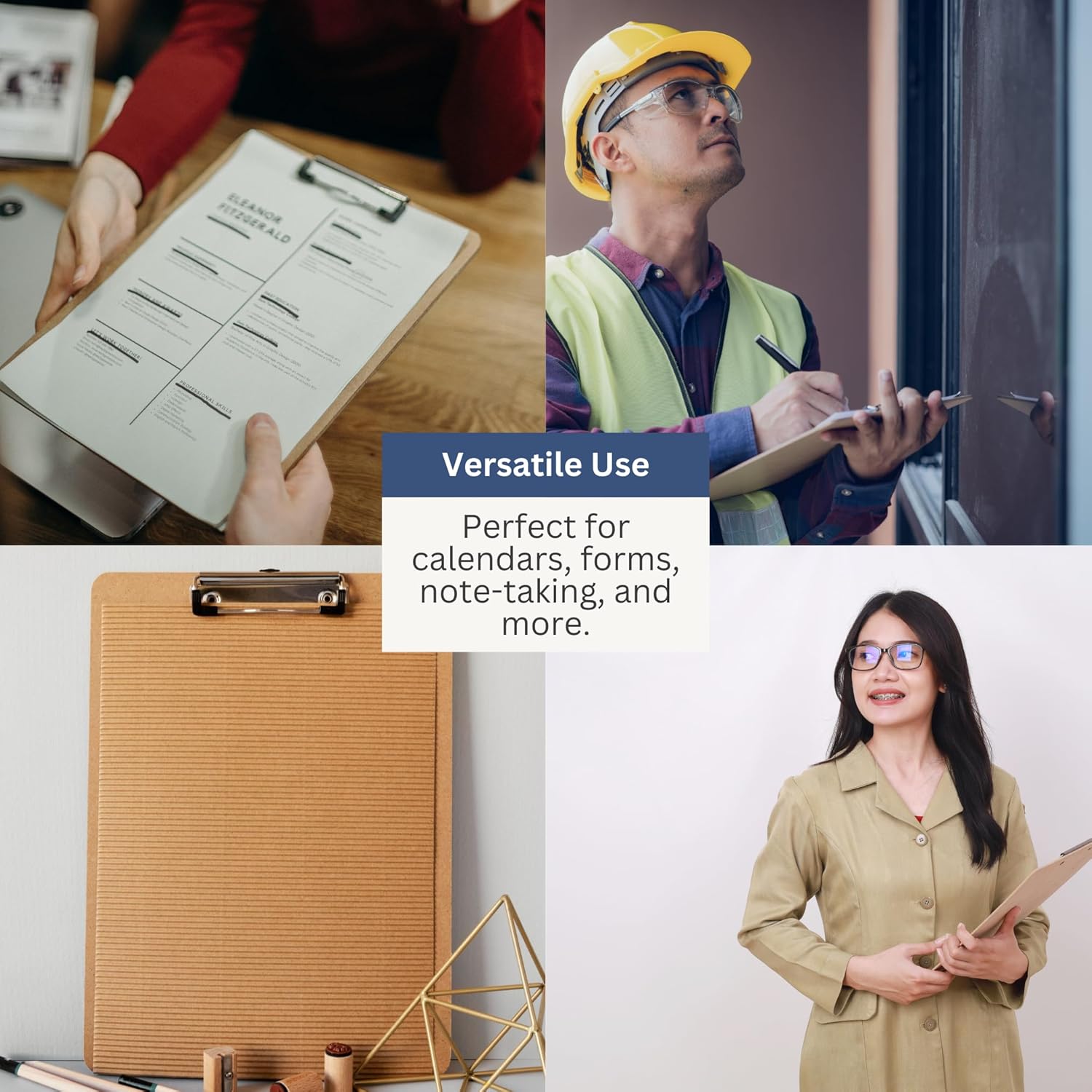 Clipboards 30 Pack Bulk - Hard Back Clip Boards, Letter Size A4, 12.5 x 9 in, Holds 50 Sheets with Secure Clip & Rubber Corners – Sturdy Board for Classroom, School, Office, Field Use - Performore