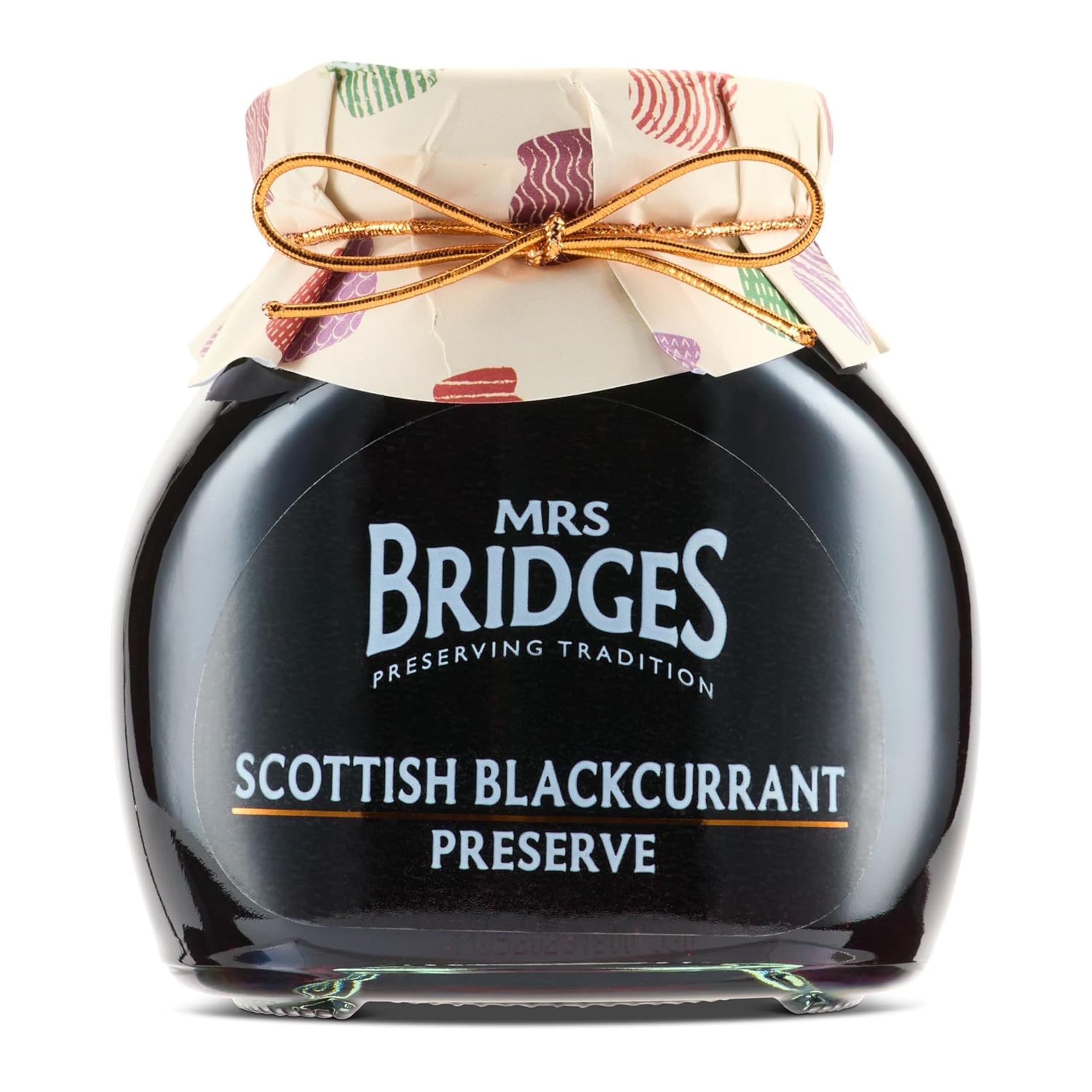 Mrs Bridges Blackcurrant Preserve, Made in Scotland, 12oz Jar (Pack of 1)