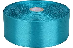 1-1/2 inch Turquoise Ribbon: Elevate Your Creations with Vibrant Fabric Rolls