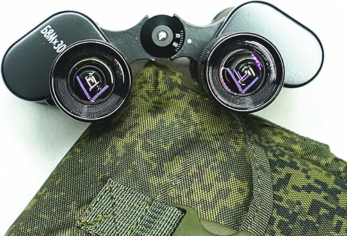 Miniatura 4 de Binoculares rusos Baigish 8X30 telescopio profesional binocular del ejército de metal completo con telémetro ocular para la caza