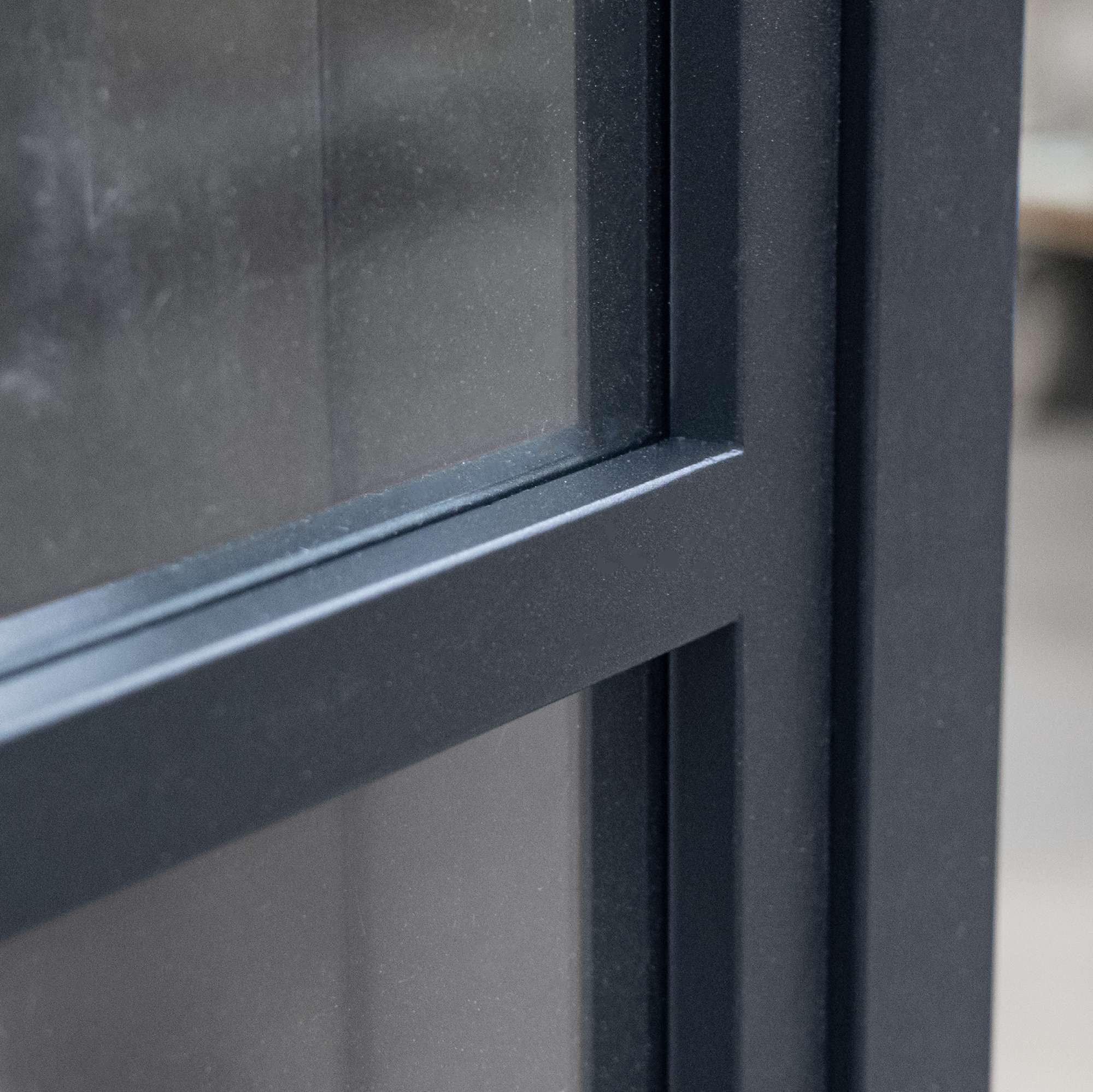 Schulte porte coulissante intérieure loft verre 102x220 cm noir softclose