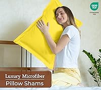 Vista 73 de Royale Linens Paquete de 2 fundas de almohada de tamaño estándar de 20 x 26 pulgadas, microfibra 1800, fundas de almohada de cama, resistentes a