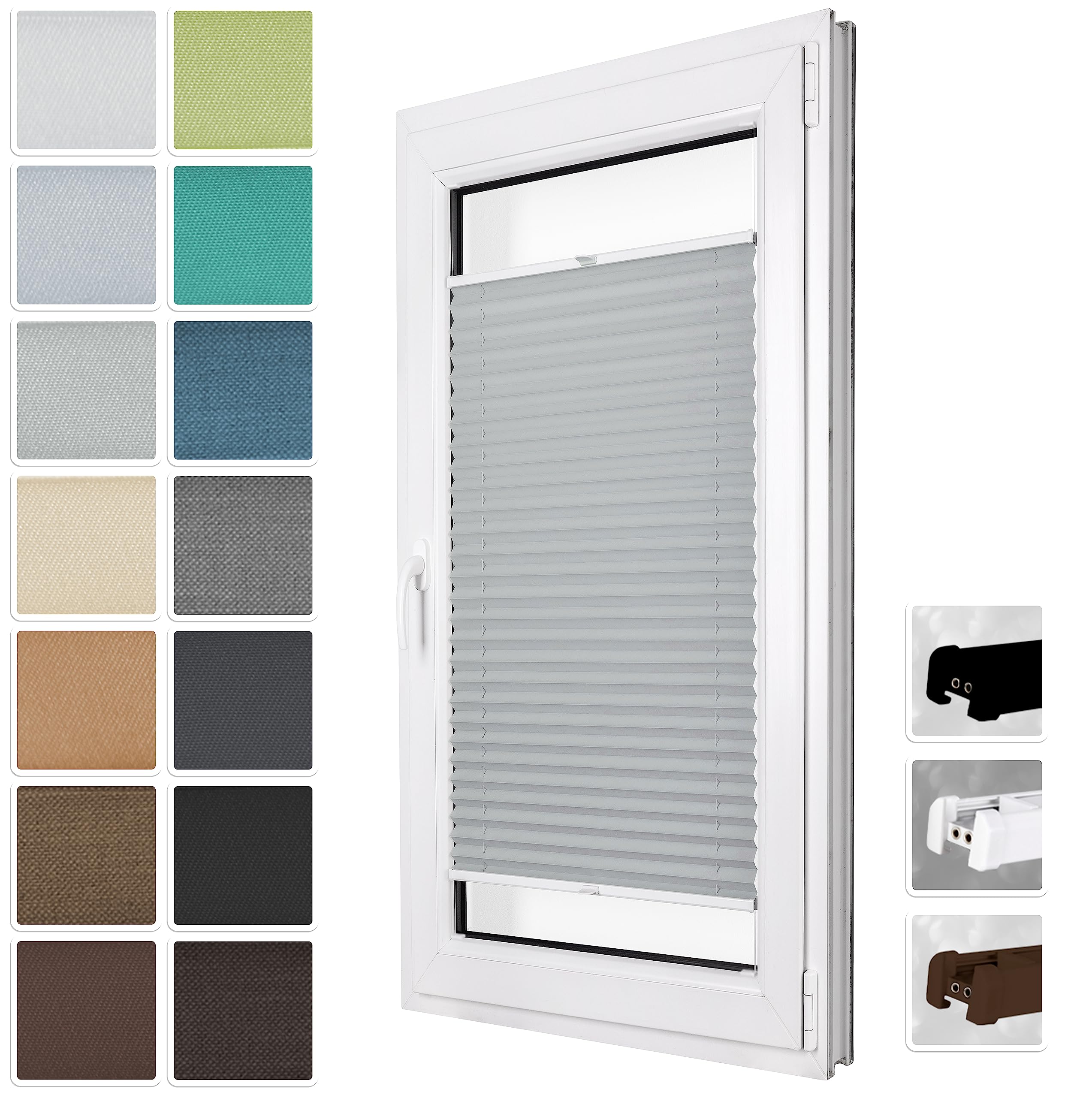 Amazon.de MarketAlley Plissee nach maß, Plissee zum Kleben