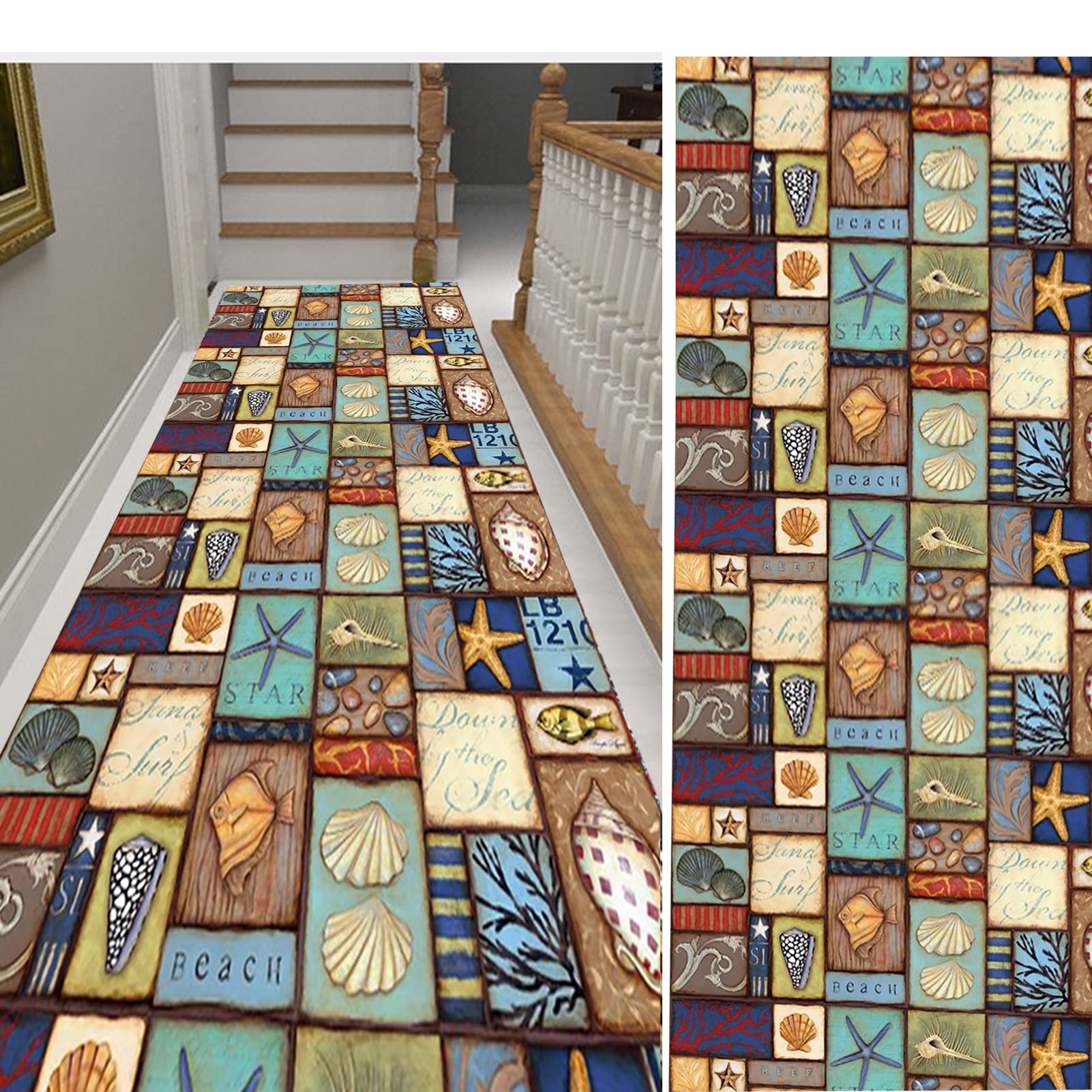 Tapis de passage extra longs pour couloirs et entrée 80x500cm