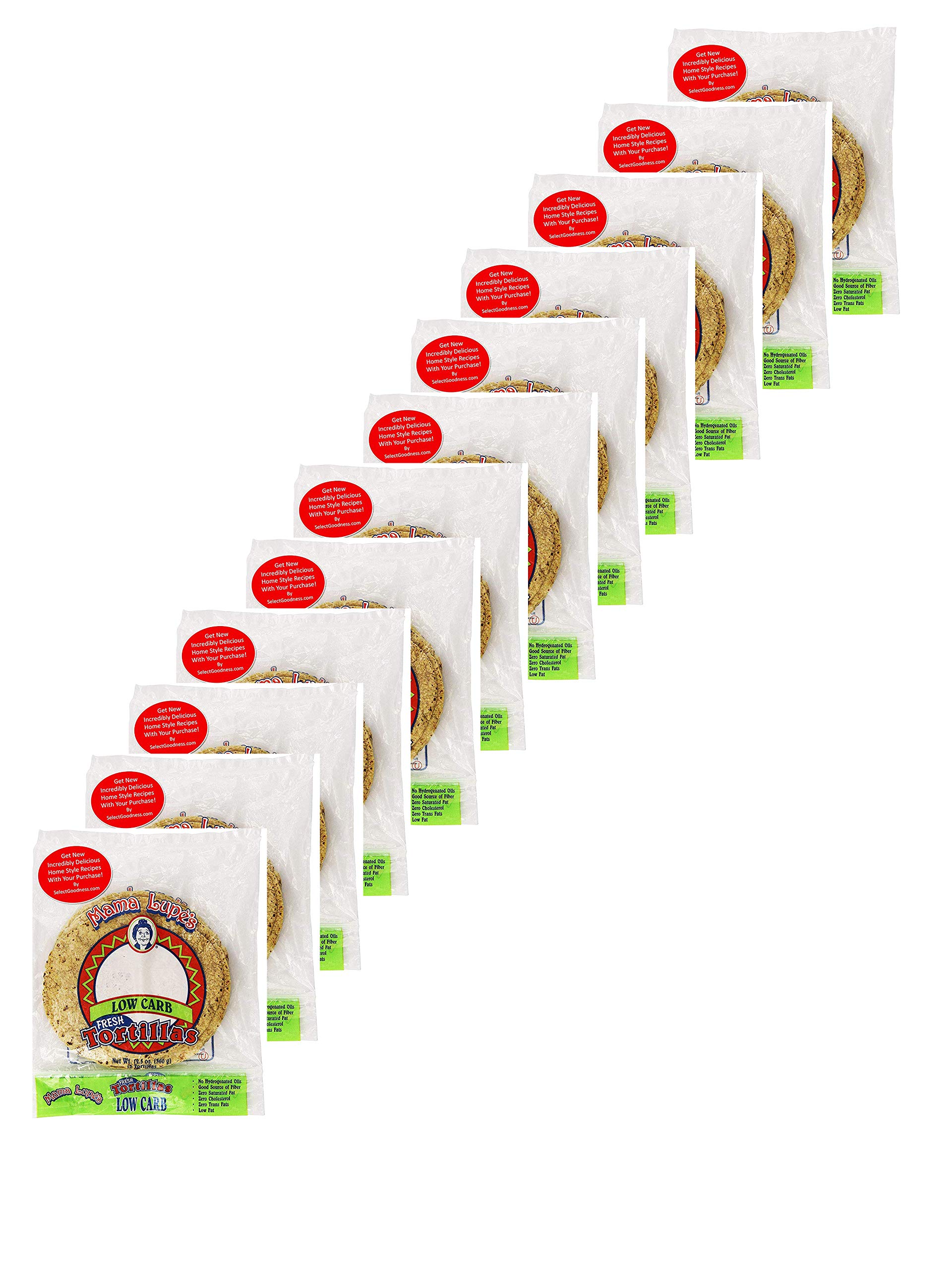 Mama Lupe Low Carb Tortillas 12.5oz Plus Get New Incredibly Delicious Home Style Recipes (Pack of 12)