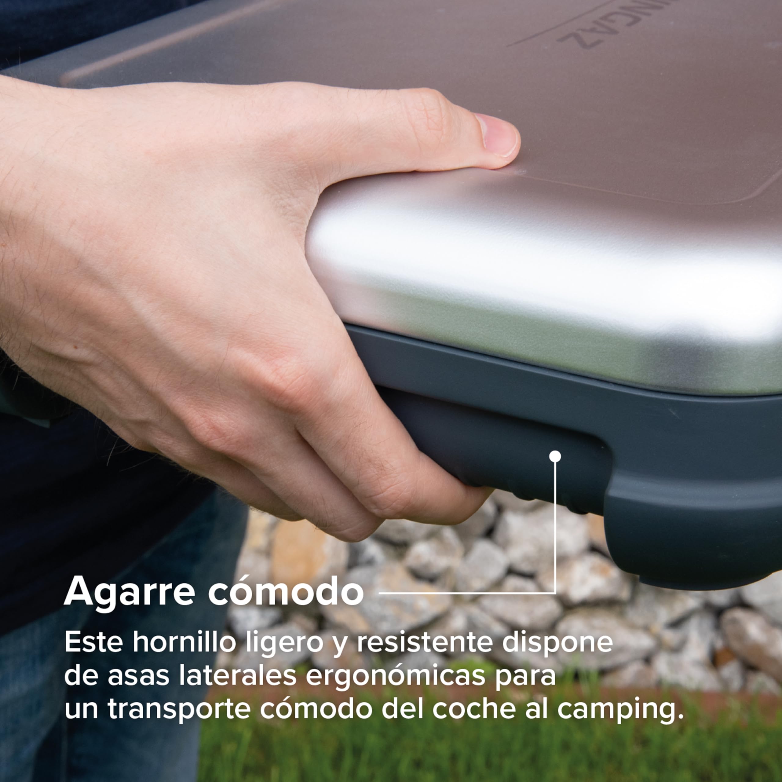 Campingaz Camping Kitchen 2 CV Gas Stove | Hornillo Portátil de Sobremesa para Camping y Picnic – 2 Quemadores | 2 x 2000 W, Blanco