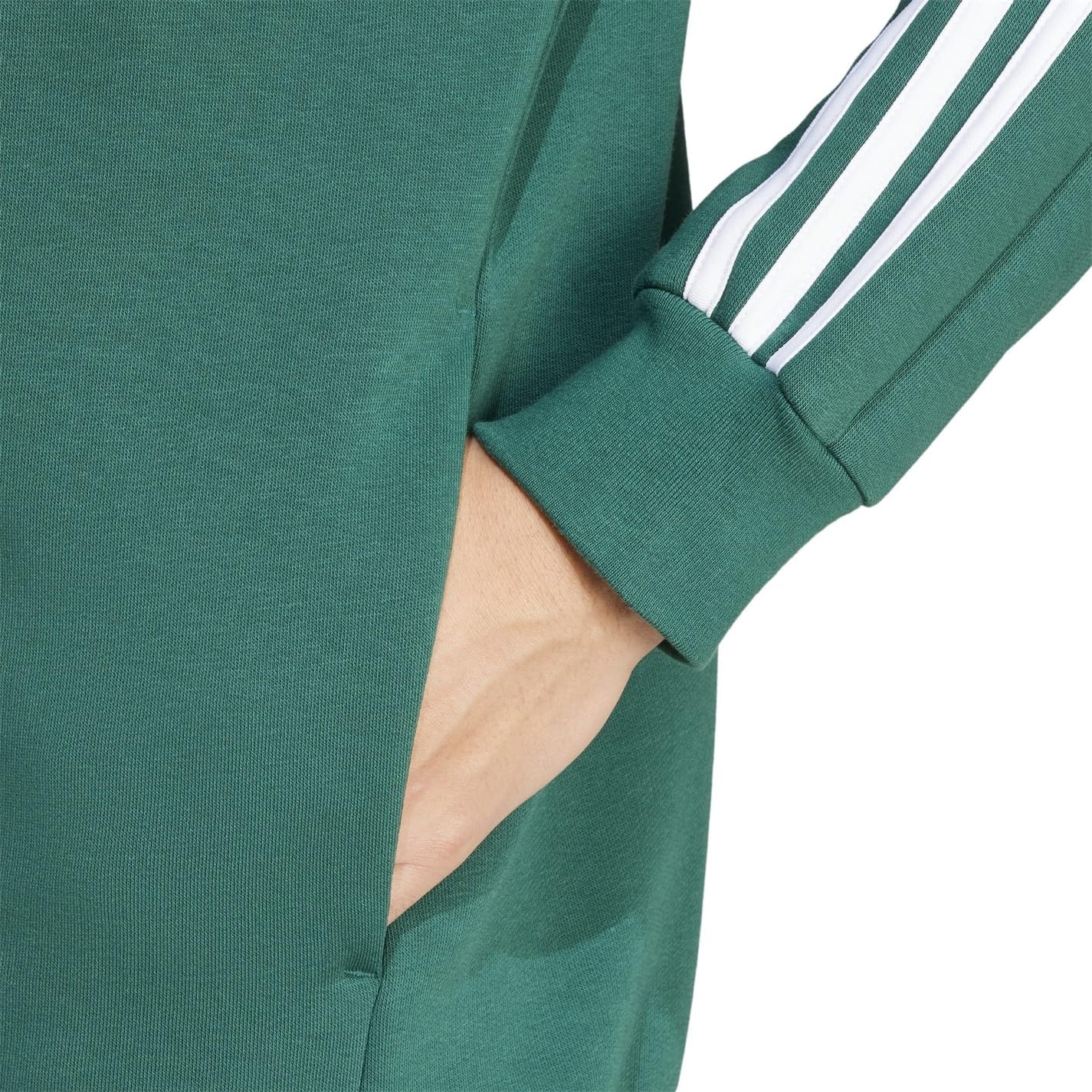 Adidas Essentials Fleece 3-Stripes Full-Zip Hoodie Hoodie con Zip Uomo