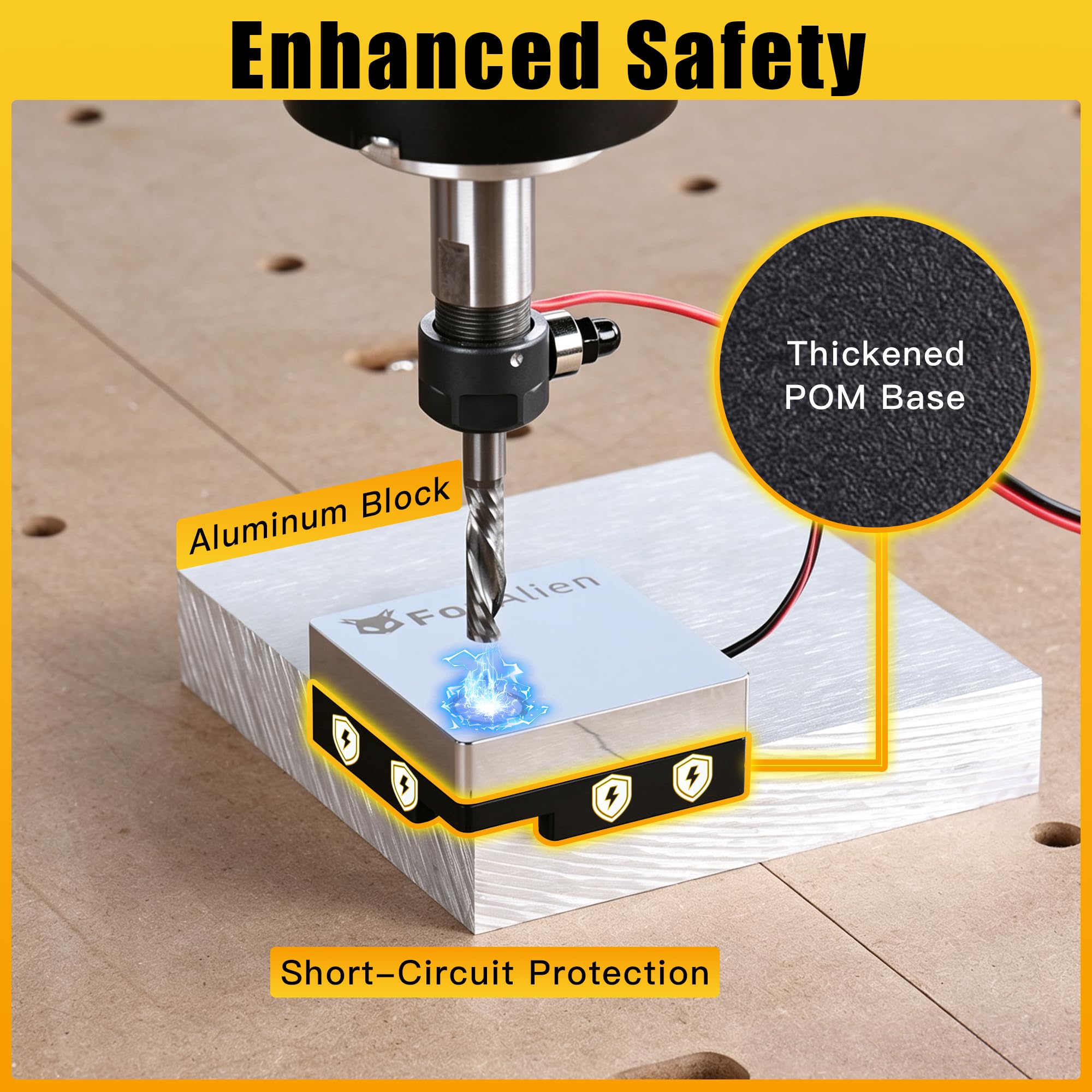 Amazon.com: FoxAlien XYZ Zeroing Touch Plate Z-Probe for CNC