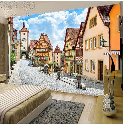 Custom Wallpaper 3D Stereoscopic Style Buildings in The City Wallpaper Living Room Backdrop Room Wallpaper Papel Tapiz 157X110
