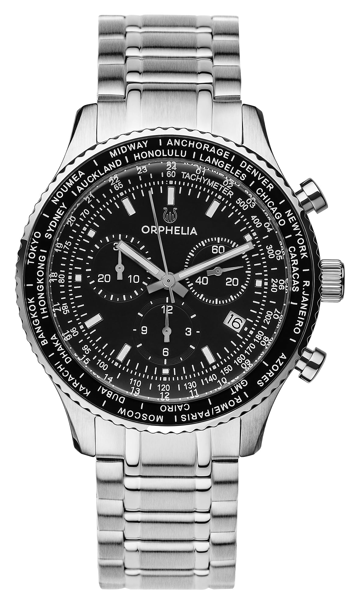 OrpheliaMen's Master Chronograph Quartz Watch