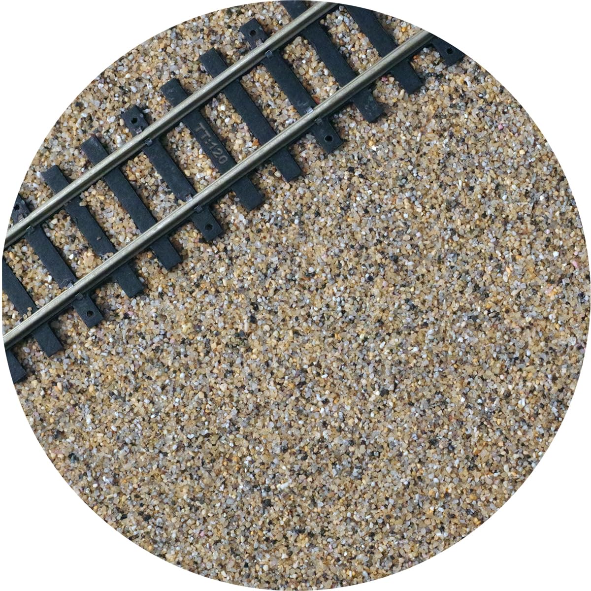 TT:120 Scale Model Railway Track Ballast - Brown/Grey | 2500g | Model Railway Scenery Material