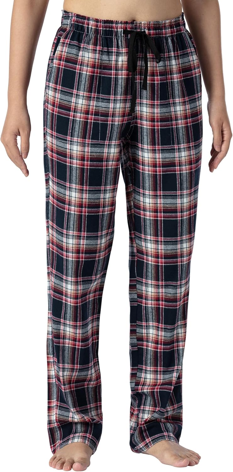 Womens Cotton Pajama Pant with Pocket Plaid Lounge Bottom Home Casual Loungewear Sleepwear Pjs Pant - Image 2