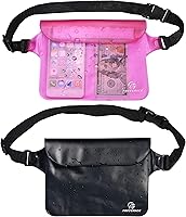 Vista 1 de Freegrace Juego de bolsas impermeables con correa para la cintura/funda para mantener tu teléfono y objetos de valor secos y seguros. Bolsas secas
