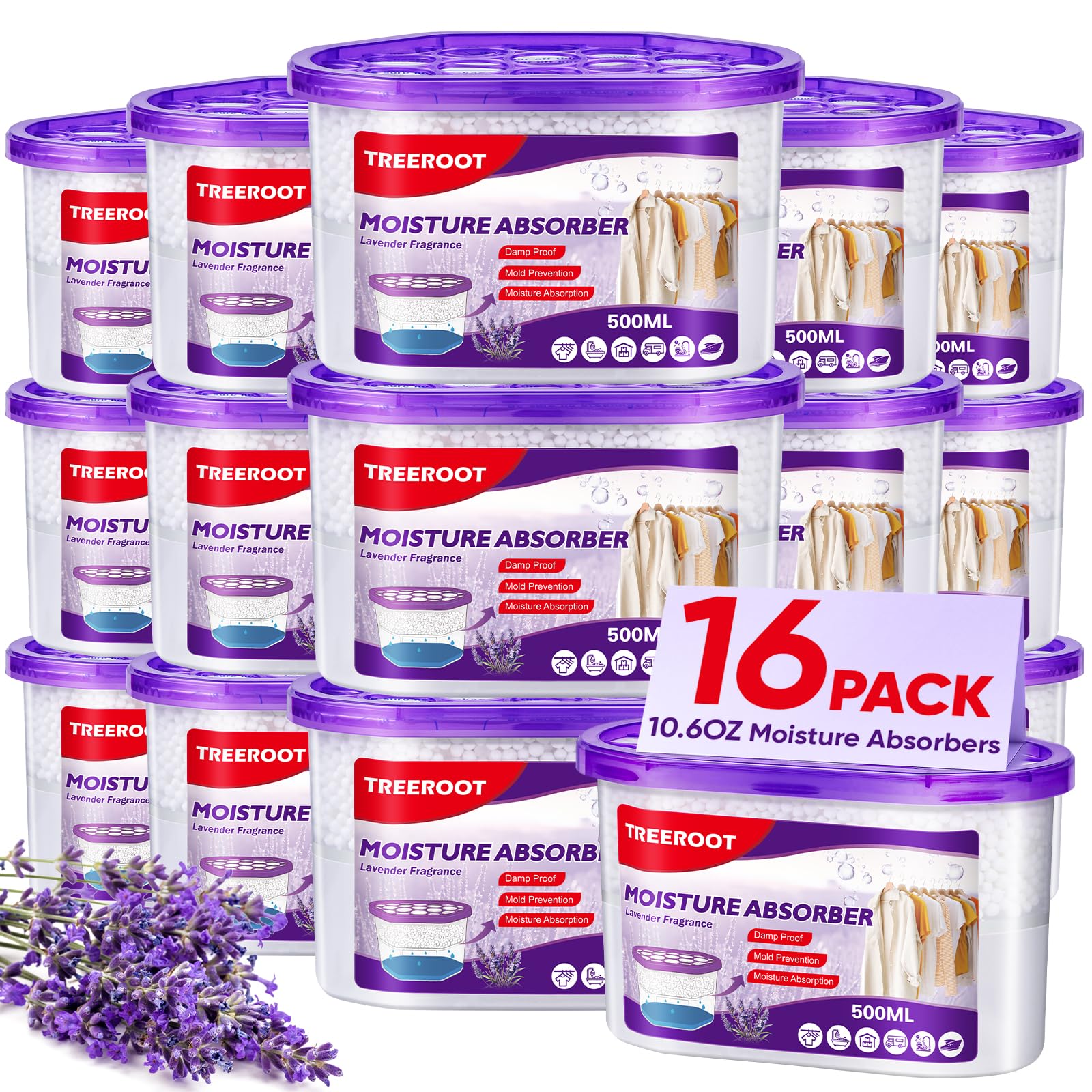 TREEROOT 16 Pack Moisture Absorbers