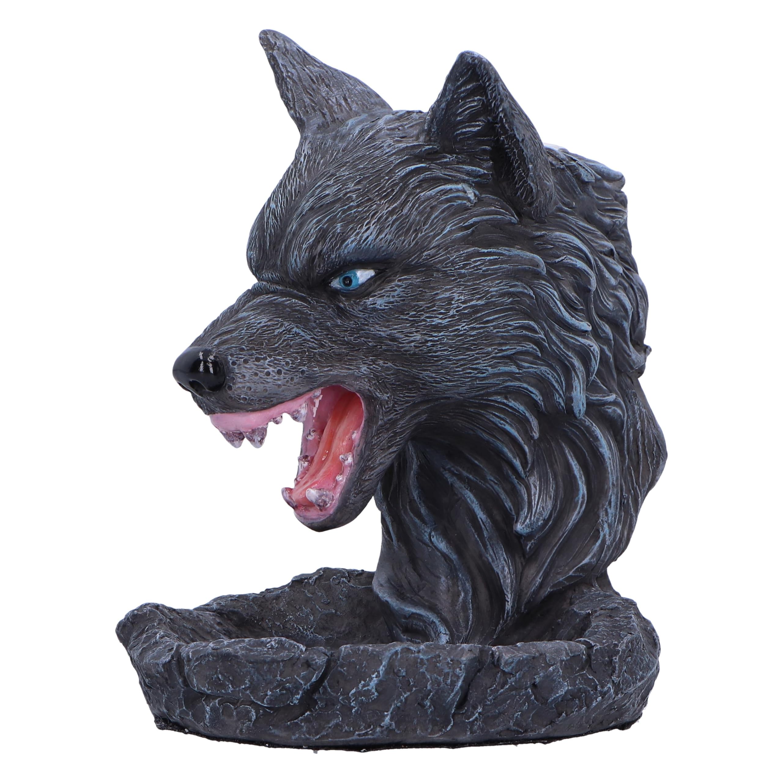 Amazon.com: Nemesis Now Dark Wolf Backflow Incense Burner 11.5cm
