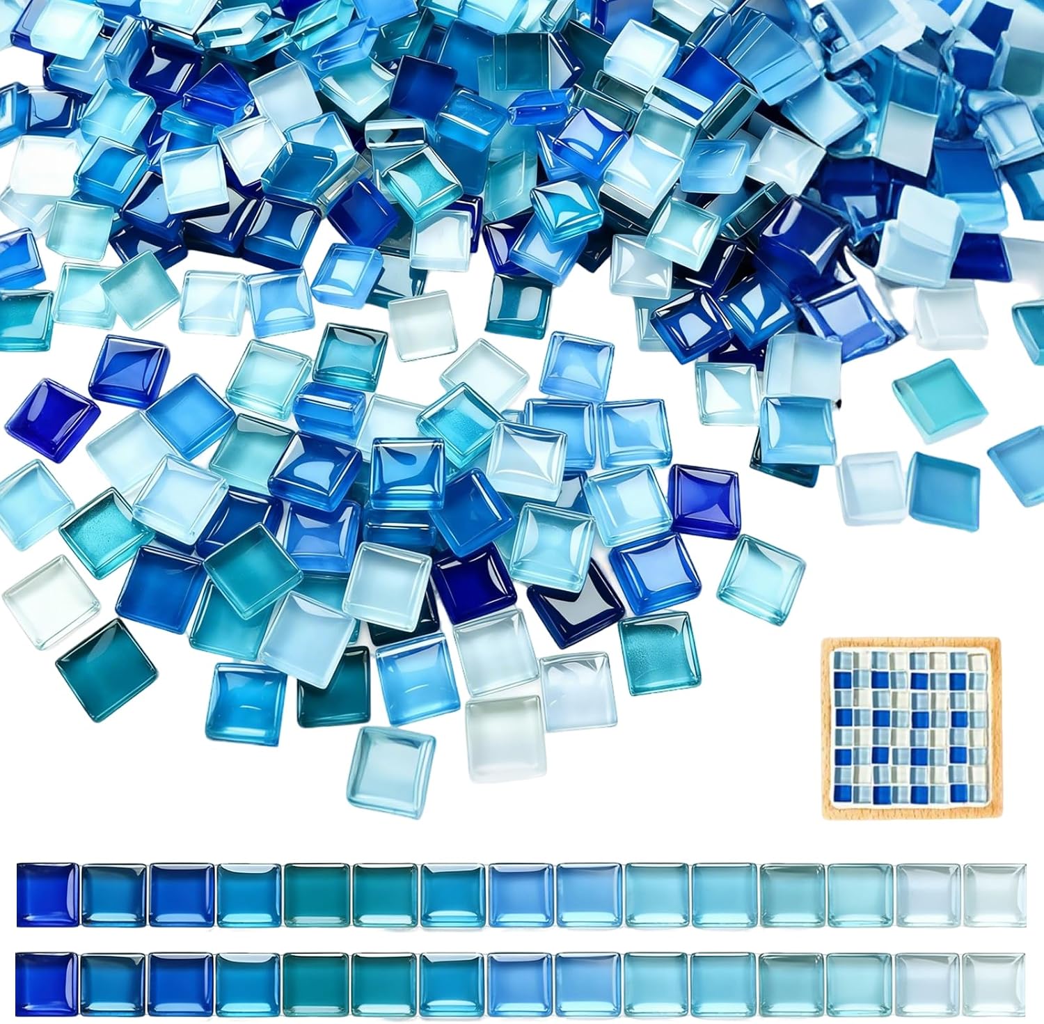 TenaLucy Teselas Mosaico Azul Degradado 1100 uds. 1kg