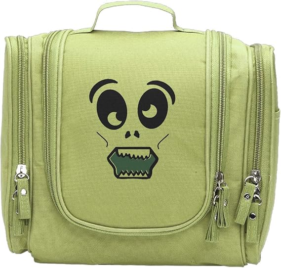Amazon Co Jp Arashi レディース 面白い 怖い ゾンビ 顔 イラスト トラベルポーチ 化粧品 洗顔 メイク 小物入れ 旅行 出張 収納ケース 大容量 ファッション