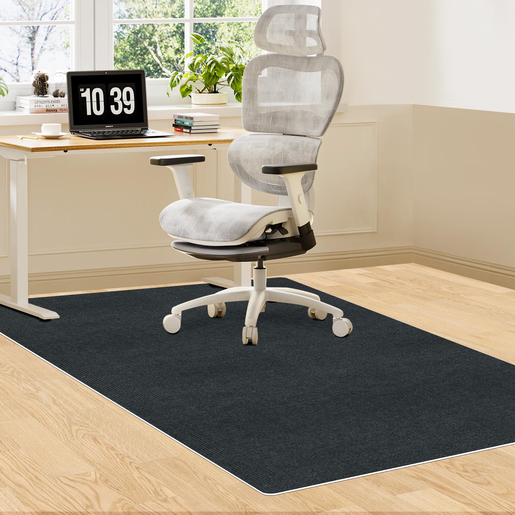 Office Chair Mat for Hardwood & Tile Floor,Home Carpet,55"x35" Computer Gaming Chair Mat, Large Floor Protector Rug,Anti-Slip Waterproof Easy Glide