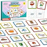 Aizweb CVC Word Match Game - 60 Pc Toddler Card Games for Kids Ages 3-6, Phonics Flash Cards for Preschool & Kindergarten Learning Activities, Educational Toys for Home School Supplies