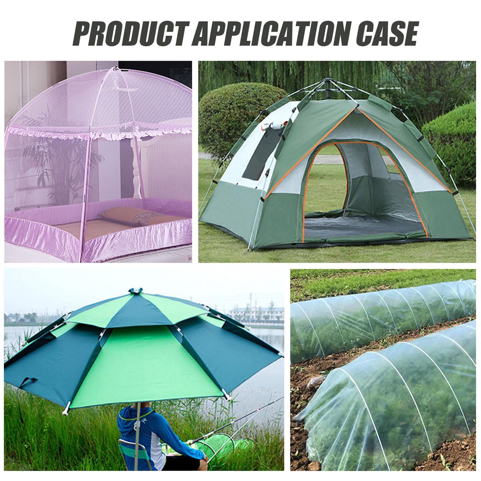 della, Pali della - Poli TARP per Lo Zaino in Campeggio - Kit di Riparazione Flessibile Portatile per Il Campeggio Zaino in Spalla di Caccia all'aperto Design Multifunzionale