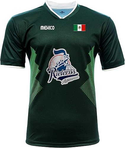 Jersey México Rieleros de Aguascalientes 100% Poliéster_Hecho en México