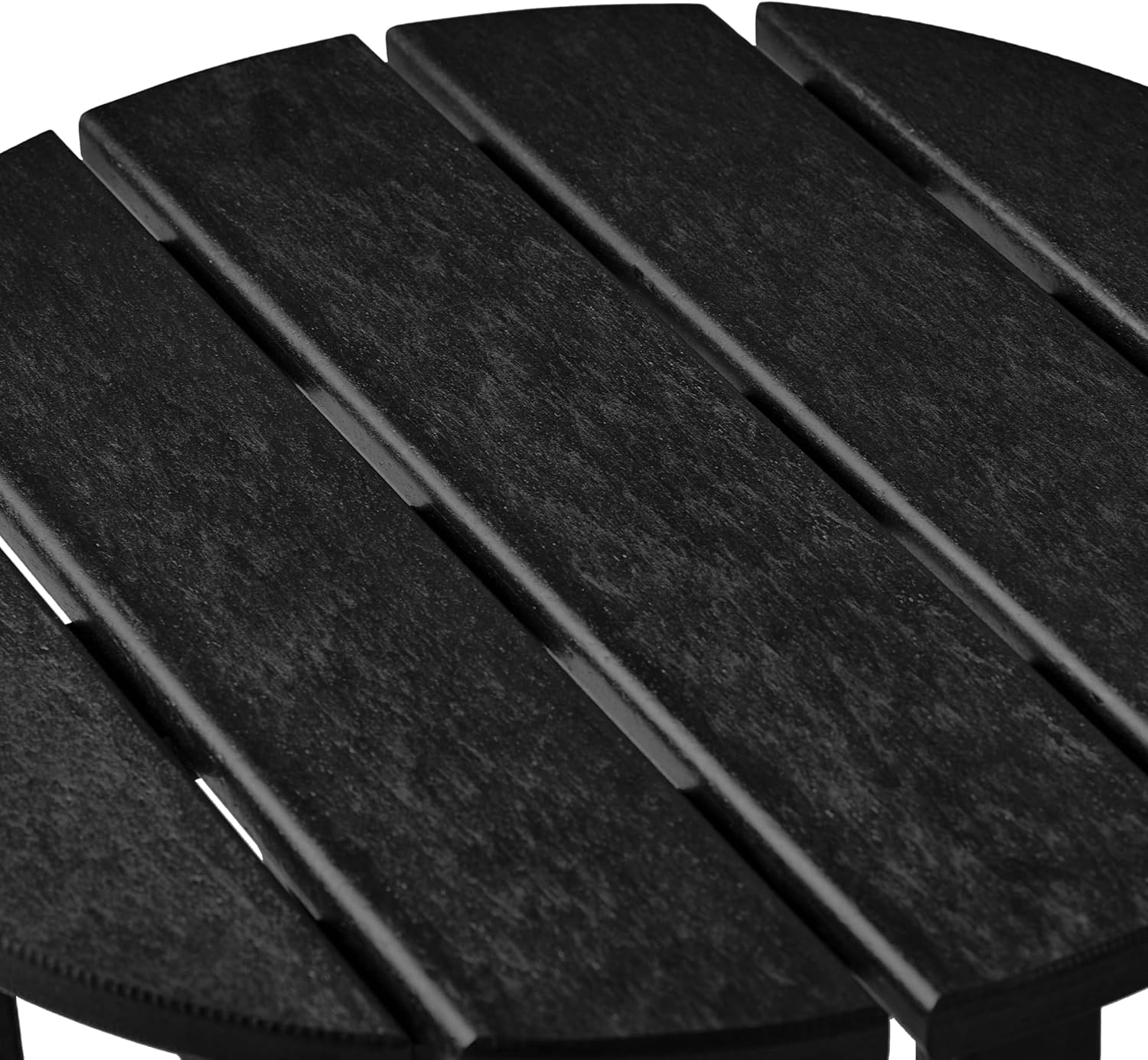 WO WESTIN OUTDOOR HDPE Altura Round 18" Side Table, Black