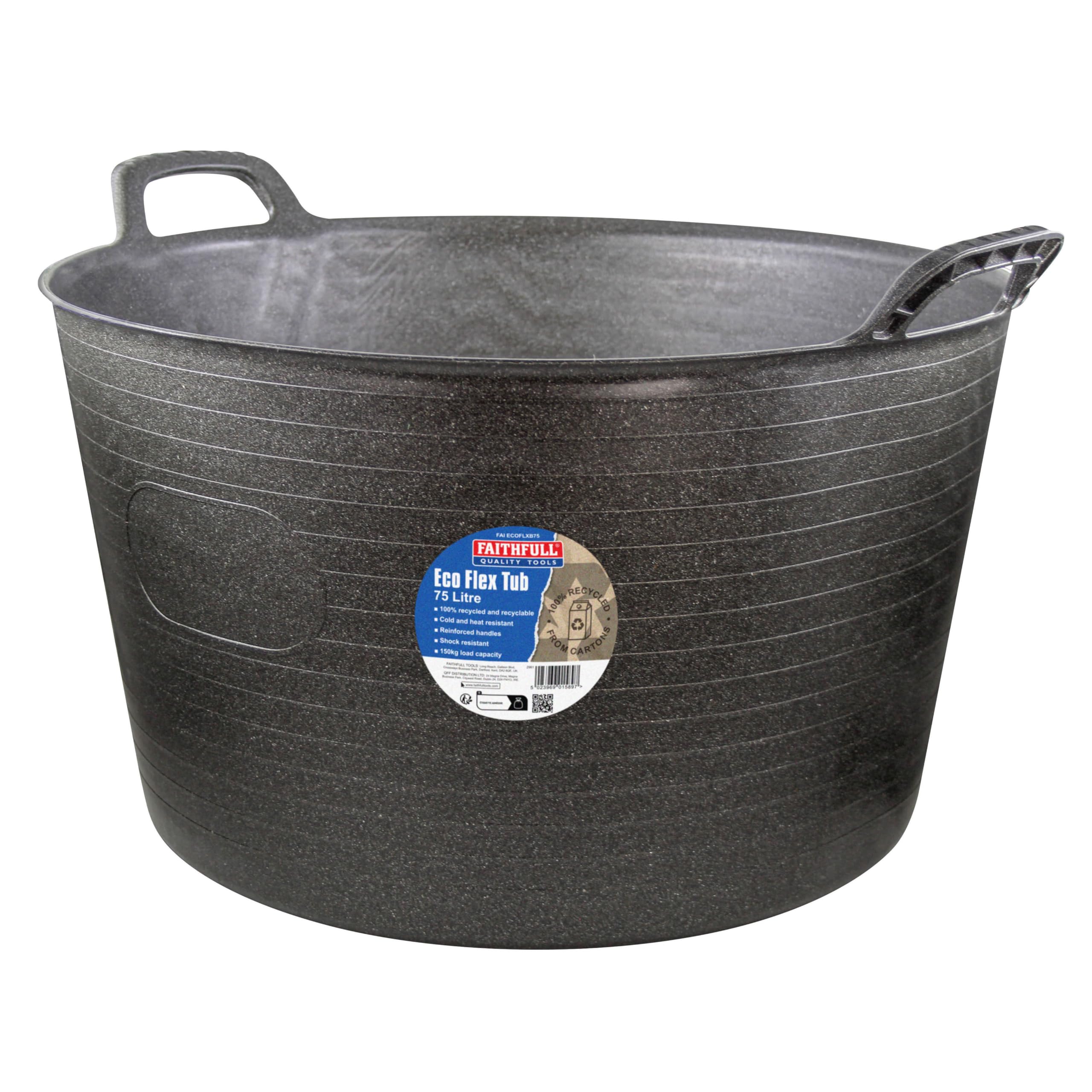 Faithfull Black Eco Flex Tub