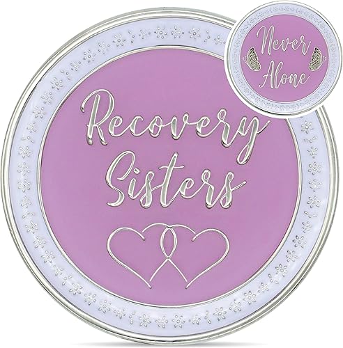 Miniatura 7 de Recovery Sisters Sobriety Chip  Moneda Triplate AA  Ficha de afirmación de mujeres en recuperación (aqua)