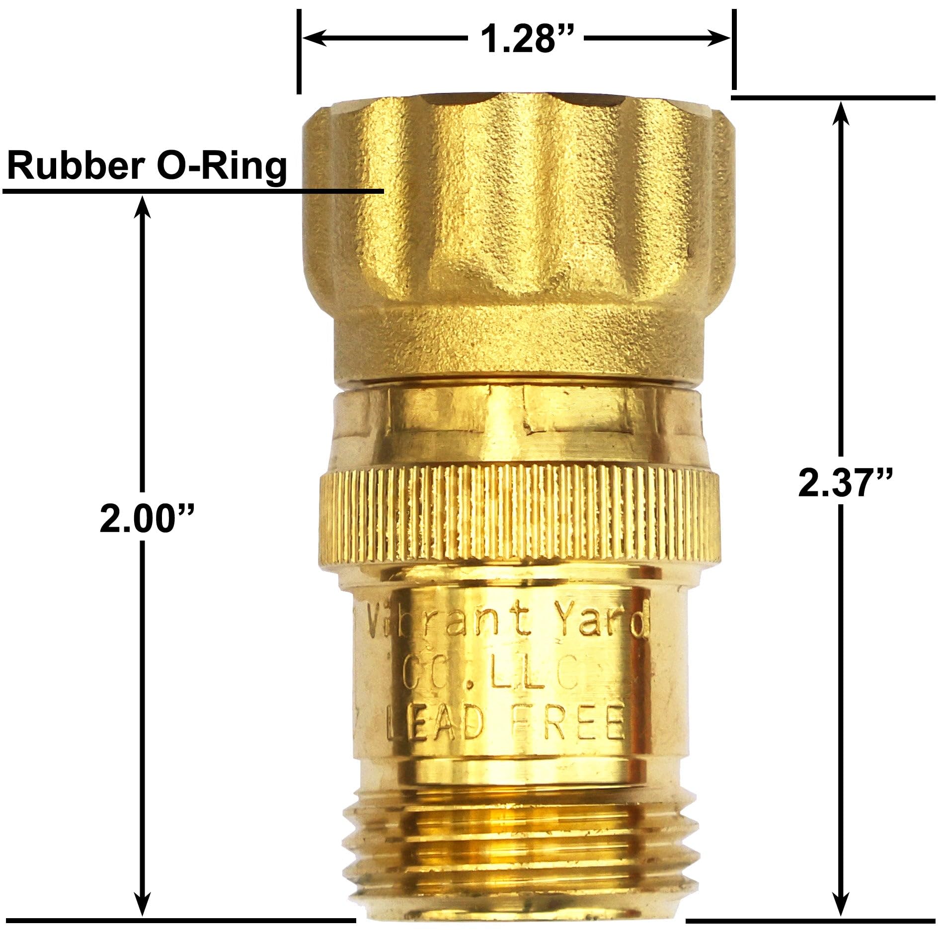 Réducteur de pression d'eau de 15 psi pour ruban d'égouttement, filetage de tuyau de 1,9 cm, pression d'entrée maximale de 120 psi, laiton sans plomb, faible débit, quantité : 2