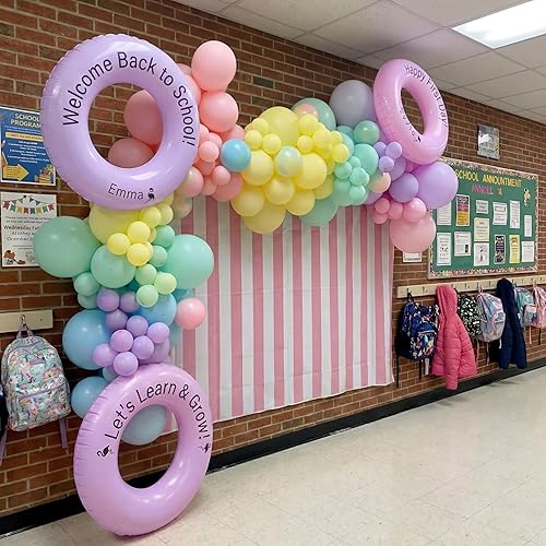 Vista 4 de ShinyRelief 4 flotadores inflables pastel para piscina, tubo interior de macarrón para niños y adultos, anillos de natación, flotadores de balsa