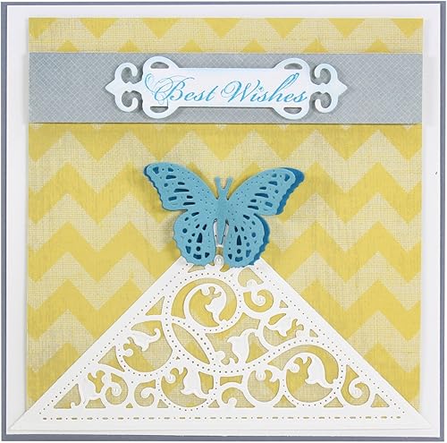 Miniatura 4 de Spellbinders Shapeabilities Die D-Lites, Sentiments 1, Marrón, 393639