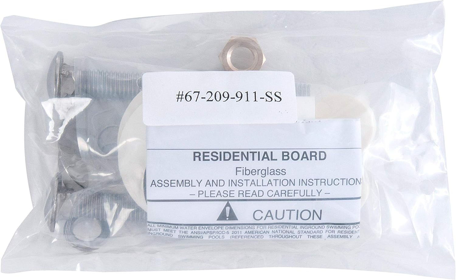 S.R. Smith 10 Foot Fibre-Dive Marine Blue Replacement Pool Diving Board - 66-209-270S3-1