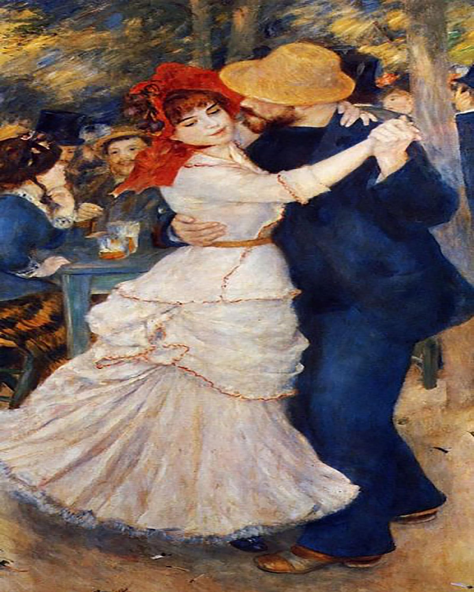 ZHXXFD Paint By Numbers for Adults Kids Beginners Landscape Famous Paintings with Frame 40X50CM Dance At Bougival - Pierre Auguste Renoir,C11