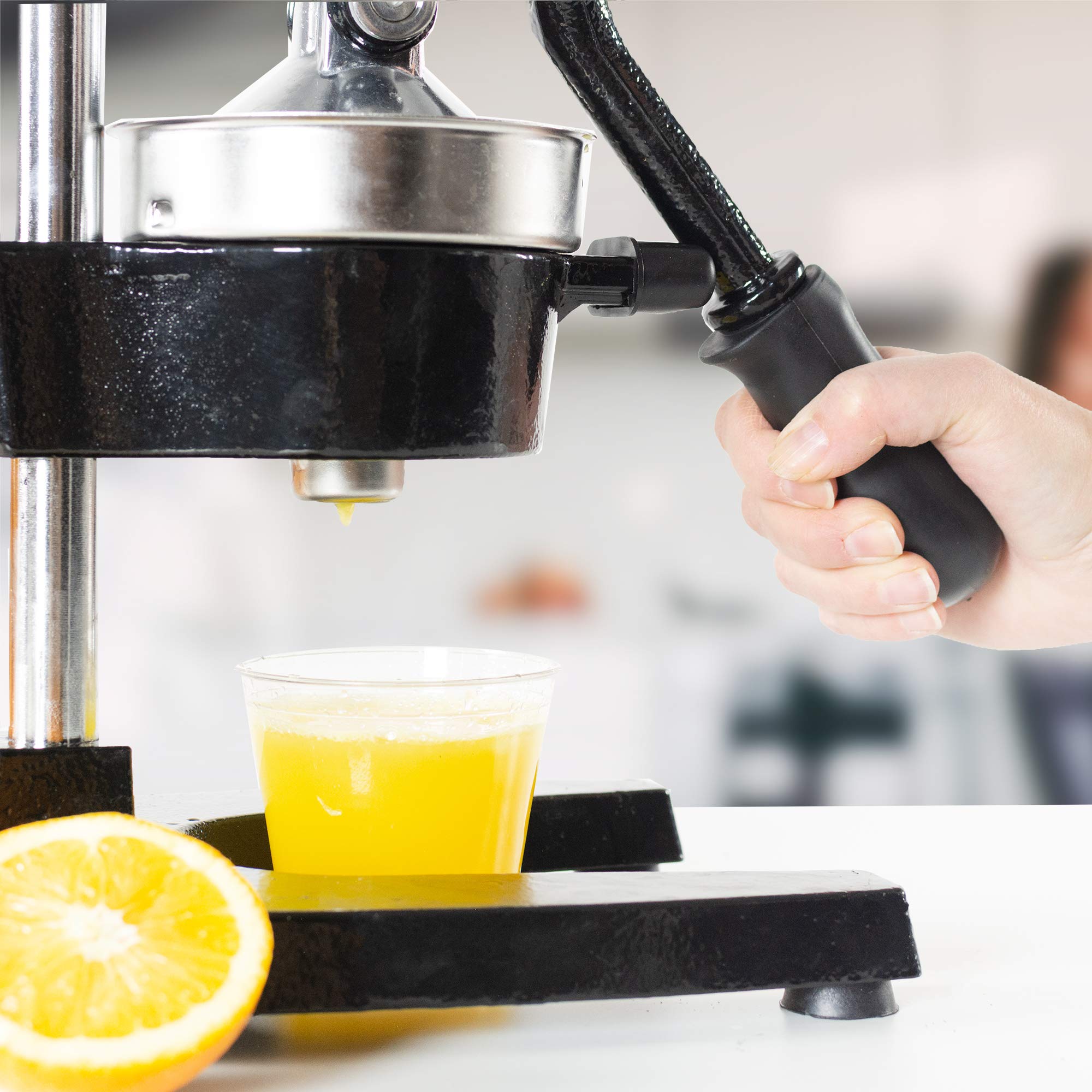 VIVO Exprimidor manual de cítricos resistente, exprimidor profesional de frutas, exprimidor de naranja y limón (STUFR-JCR1)