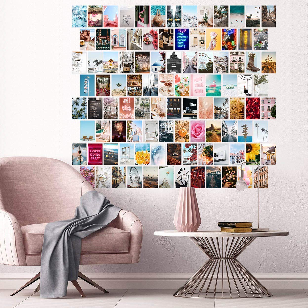 100 PCS Wall Collage Kit Aesthetic Pictures, Aesthetic Room Decor